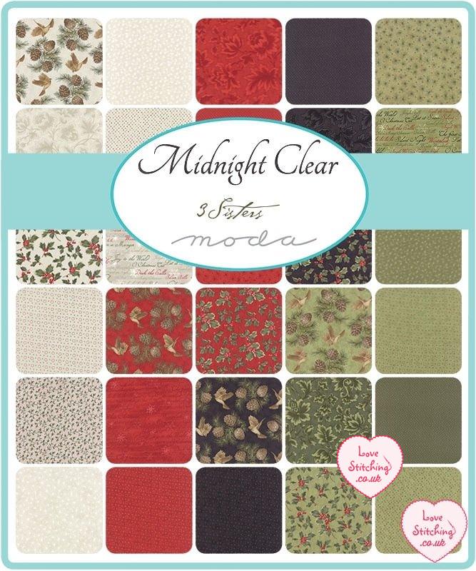 Moda Midnight Clear Charm Pack - Love Stitching