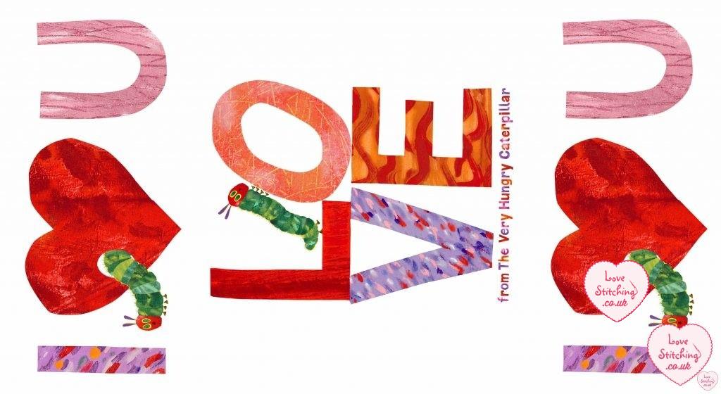 Makower UK Very Hungry Caterpillar Patchwork Fabric, lovestitching.co.uk, UK, Northern Ireland, NI, ROI