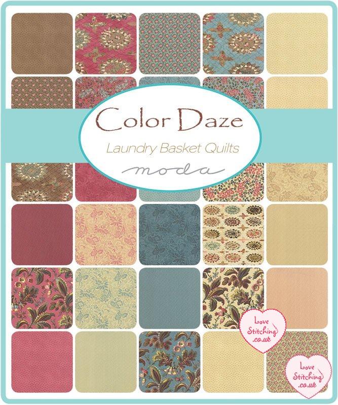 Moda Color Daze Patchwork Fabric by Laundry Basket Quilts, lovestitching.co.uk, UK, Northern Ireland, NI, ROI