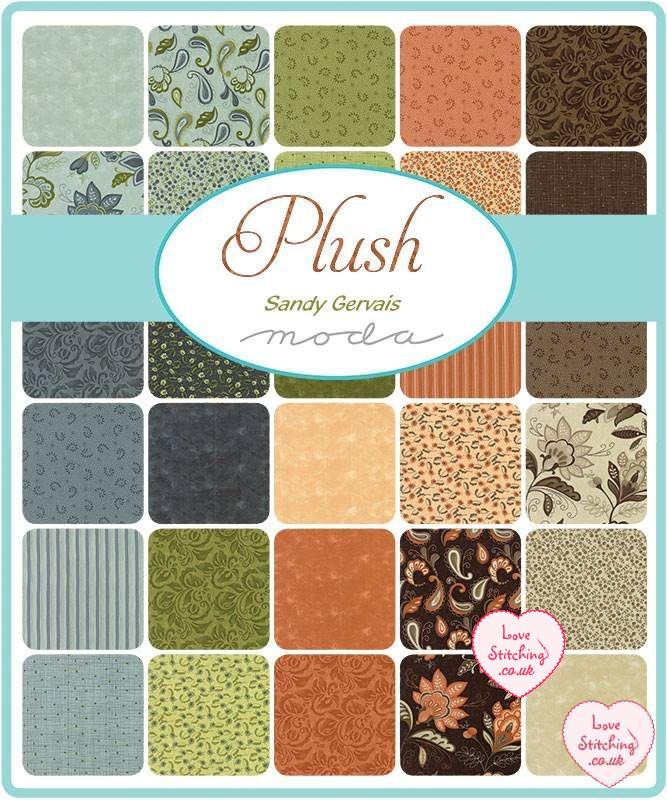 Moda Plush Patchwork Fabric by Sandy Gervais. available at lovestitching.co.uk, UK, NI, Northern Ireland, ROI