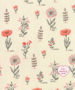 Moda UK Le Pavot Patchwork Fabric by Sandy Gervais available from lovestitching.co.uk, UK, Northern Ireland, ROI