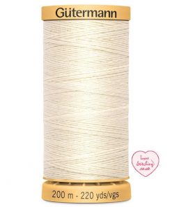 Gutermann 100% Cotton Tacking / Basting Thread 200m