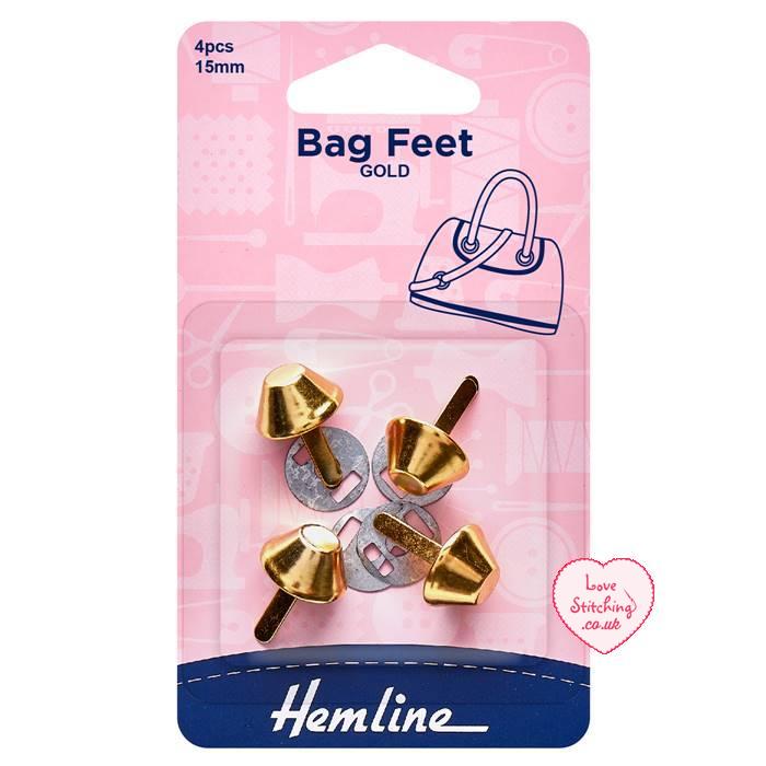 Hemline Base Nails / Feet 15mm Gold