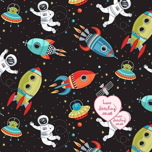 Makower UK Outer Space Fabric