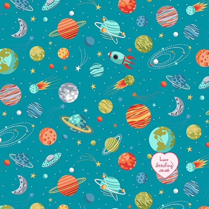 Makower UK Outer Space Fabric