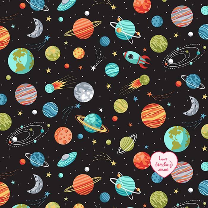 Makower UK Outer Space Fabric