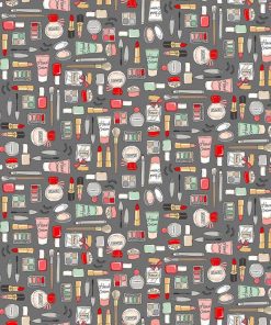 Makower UK Pamper Makeup Grey