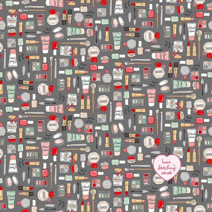 Makower UK Pamper Makeup Grey