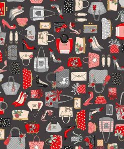 Makower UK Pamper Handbags Grey