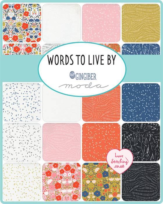 Moda Words to Live By Layer Cake, by Gingiber