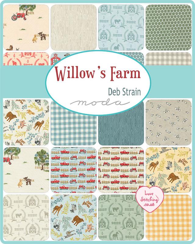 Moda Willows Farm by Deb Strain Patchwork Fabric available at lovestitching.co.uk