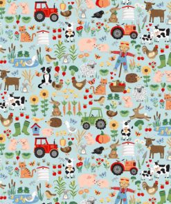 Makower Fun on the Farm 100% Cotton Patchwork Fabric