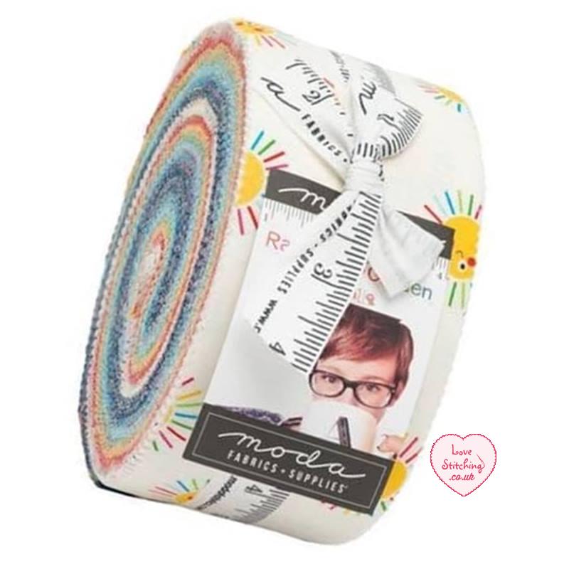Rainbow Garden Jelly Roll by Abi Hall available at lovestitching.co.uk